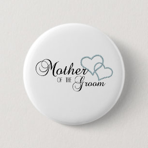 Faux Show Moeder van de Groom Ronde Button 5,7 Cm