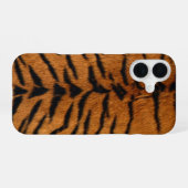 Faux Siberian Tiger Skin iPhone 16 Hoesje (Achterkant horizontaal)