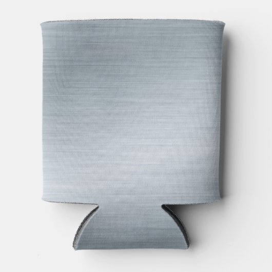 Faux Silver Achtergrond Blikjeskoeler (Voorkant)