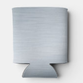 Faux Silver Achtergrond Blikjeskoeler (Achterkant)