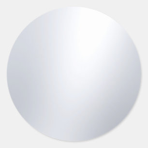 Faux Silver Blank Sjabloon Glamour Elegant Design Ronde Sticker