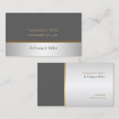 Faux Silver, DIY achtergrond Visitekaartje (Voorkant / Achterkant)