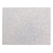 Faux Silver glitter-afbeelding Notitieblok (Voorkant)