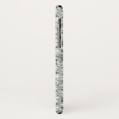 Faux Silver Glitter Case-Mate iPhone Case (Achterkant/links)