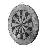 Faux Silver Glitter en folie Dartbord (Voorkant Rechts)