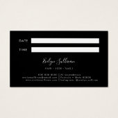 Faux Silver Glitter-kaart voor selectie Visitekaartje (Achterkant)