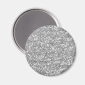 Faux Silver Glitter Magneet (Voorkant / Achterkant)