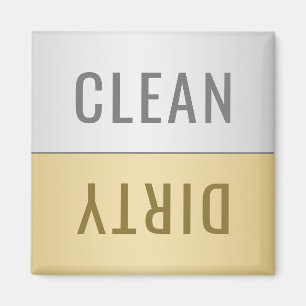 Faux Silver Gold Magneet