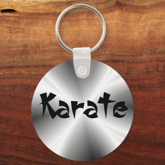 Faux Silver Karate Sleutelhanger (Voorkant)