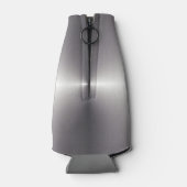 Faux Silver Metal Can ou porte-bouteilles Nom pers (Dos)