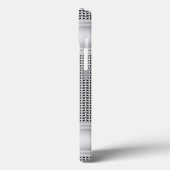 Faux Silver Metal Motif iPhone X Coque (Verso / Gauche)