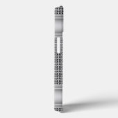 Faux Silver Metal Motif iPhone X Coque (Verso / Droite)