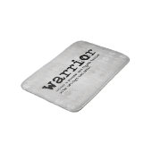 Faux Silver Metallic Warrior Definitie Badmat (Gekanteld)
