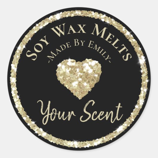 Faux Silver Parties scintillant Étiquette Fabriqué (Devant)