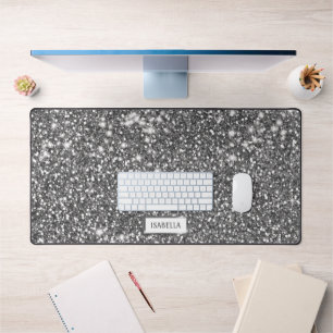 Faux Silver Parties scintillant Texture Look & Cus