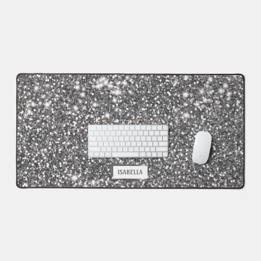 Faux Silver Parties scintillant Texture Look & Cus (Clavier et souris)