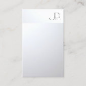 Faux Silver Professional Elegant Modern Sjabloon Visitekaartje (Voorkant)