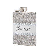 Faux Silver Sequins en Diamonds Heupfles (Links)