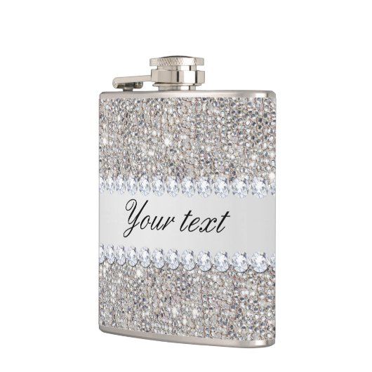 Faux Silver Sequins en Diamonds Heupfles (Links)