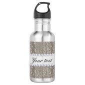 Faux Silver Sequins en Diamonds Waterfles (Voorkant)