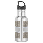 Faux Silver Sequins en Diamonds Waterfles (Achterkant)