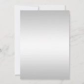 Faux Silver Sequins Lila Bow repetitie diner Kaart (Achterkant)