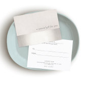 Faux Silver Stripe Moderne Beauté Certificat cadea