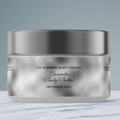 Faux Silver Style Foil Cosmétique Jar Étiquette