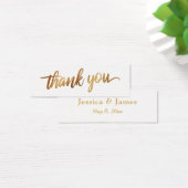 Faux Smooth Gold Script Merci Cadeau de Mariage (Bureau)