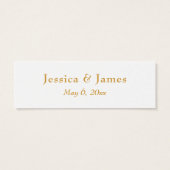 Faux Smooth Gold Script Merci Cadeau de Mariage (Dos)