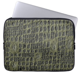 Faux Snake Skin Laptop Sleeve