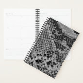 Faux SNAKESKIN! Natuur Wild Black & White Planner (Display)