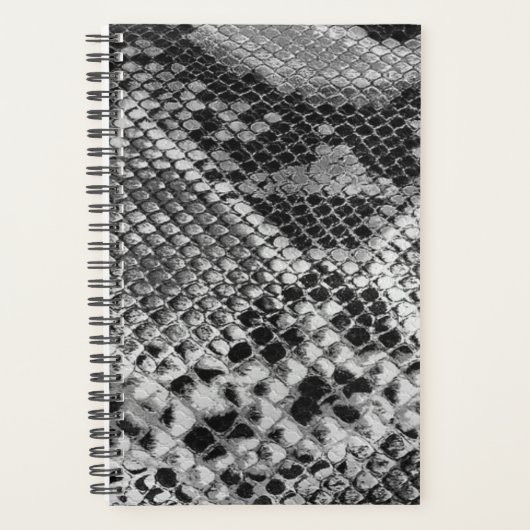 Faux SNAKESKIN! Natuur Wild Black & White Planner (Voorkant)