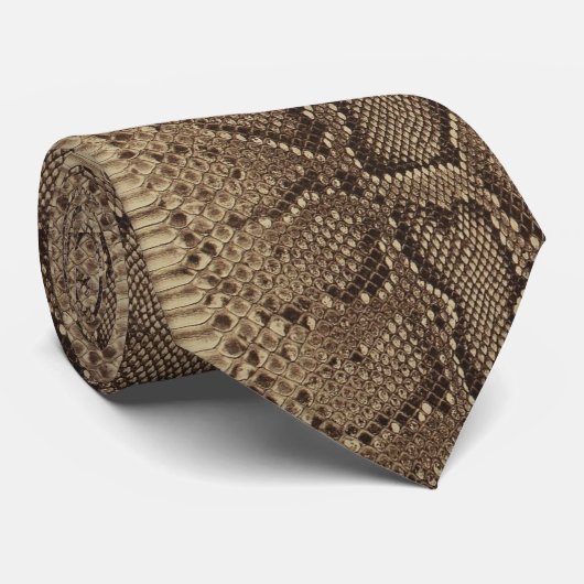 Faux Snakeskin op Stropdas (Opgerold)