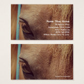 Faux  Sorrel Horse Visitekaartje (Voorkant /achterkant)