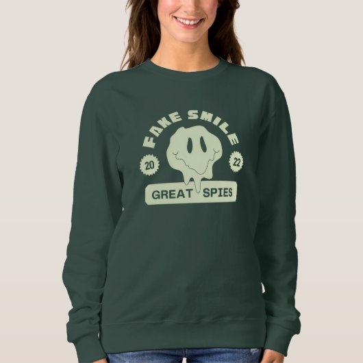 faux sourire super espion Sweat à capuche (Devant)