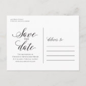 Faux Sparkle 3 Photo Enregistrer la date Carte pos (Dos)