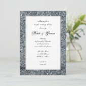 Faux Sparkle Couples Wedding shower Invitation (Debout devant)
