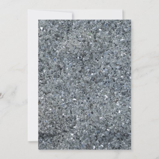 Faux Sparkle Faire-part de mariage (Dos)