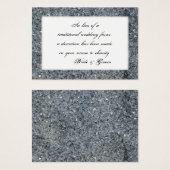 Faux Sparkle Mariage Charity Favoriser Card (Devant & derrière)