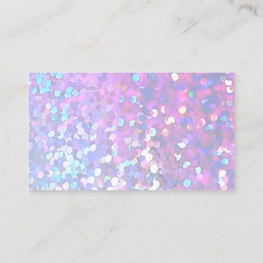 faux sparkle remercier carte de réduction (Dos)