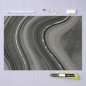 Faux Stone Abstract Gray Earth Tones Tissuepapier (Craft)