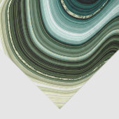 Faux Stone Abstract Green en Blue Earth Tones Tissuepapier (Detail)