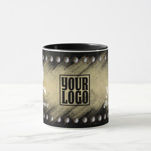 Faux studs werknemersjubileumherkenning mok (Midden)