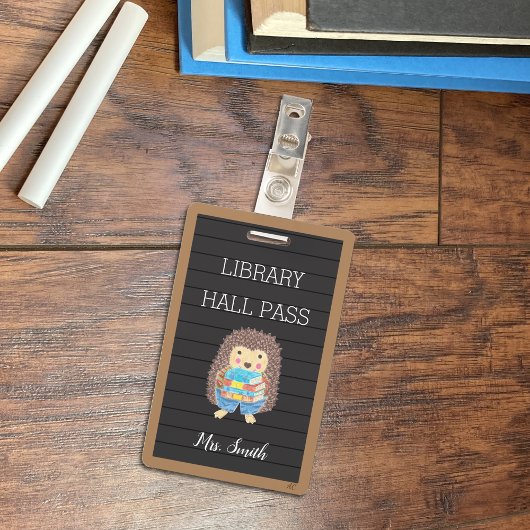 Faux tableau de lettres Badge de Bibliothèque de H