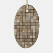 Faux Tan Floor Tegel Afbeelding Keramisch Ornament (Rechts)