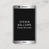 Faux-telefoon ziet er metaal uit visitekaartje (Voorkant)