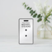 Faux téléphone semble Carte de visite (Debout devant)