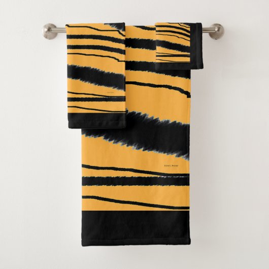 Faux Tiger Print Poly Coton (En situation)
