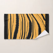 Faux Tiger Print Poly Coton (Serviette à main)
